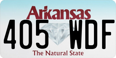AR license plate 405WDF