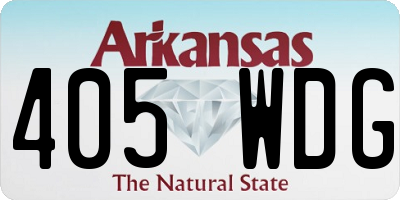 AR license plate 405WDG