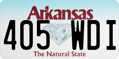 AR license plate 405WDI