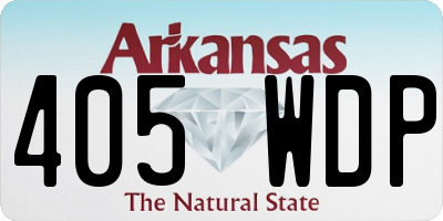 AR license plate 405WDP