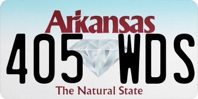 AR license plate 405WDS