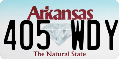 AR license plate 405WDY