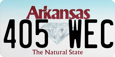 AR license plate 405WEC