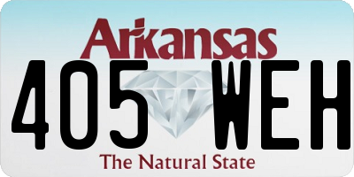 AR license plate 405WEH