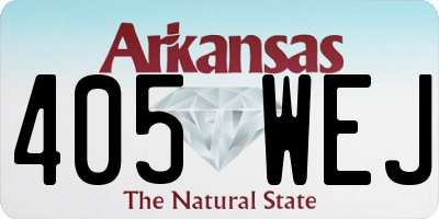AR license plate 405WEJ