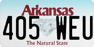 AR license plate 405WEU