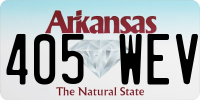 AR license plate 405WEV
