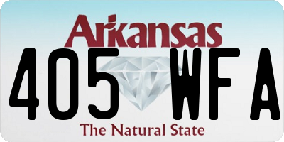 AR license plate 405WFA