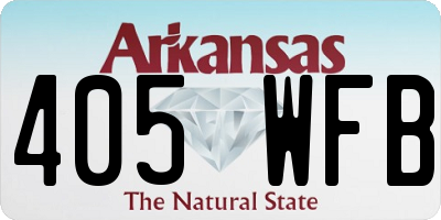 AR license plate 405WFB