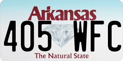 AR license plate 405WFC