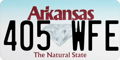 AR license plate 405WFE