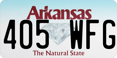AR license plate 405WFG
