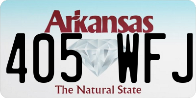 AR license plate 405WFJ