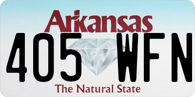 AR license plate 405WFN