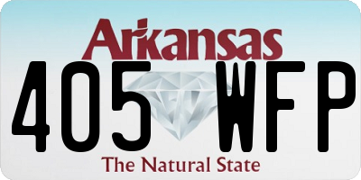 AR license plate 405WFP