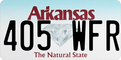 AR license plate 405WFR