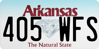 AR license plate 405WFS