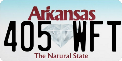AR license plate 405WFT