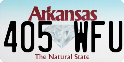 AR license plate 405WFU
