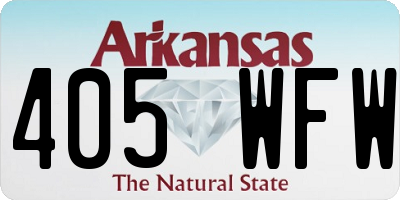 AR license plate 405WFW