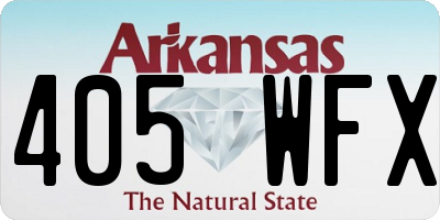AR license plate 405WFX