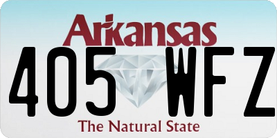 AR license plate 405WFZ
