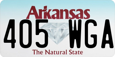AR license plate 405WGA