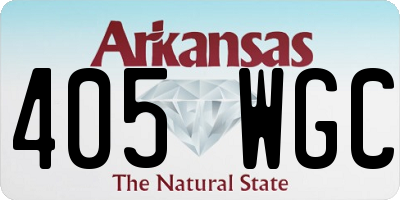 AR license plate 405WGC
