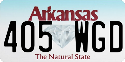 AR license plate 405WGD