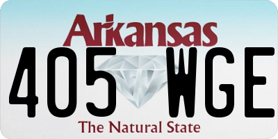 AR license plate 405WGE