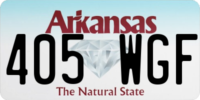 AR license plate 405WGF
