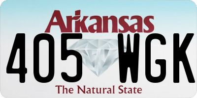 AR license plate 405WGK