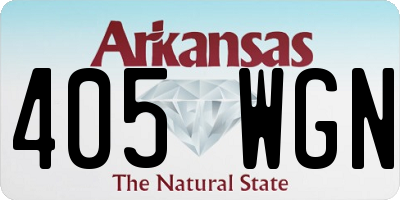 AR license plate 405WGN