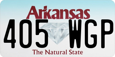 AR license plate 405WGP