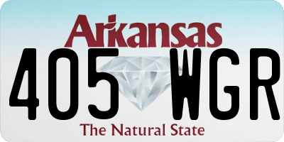AR license plate 405WGR