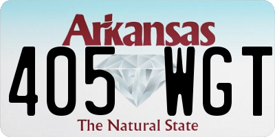 AR license plate 405WGT