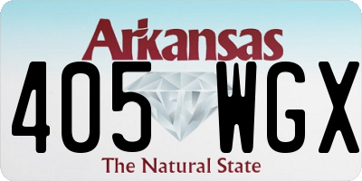 AR license plate 405WGX
