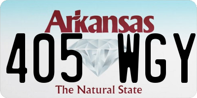 AR license plate 405WGY