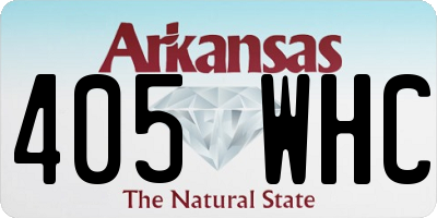 AR license plate 405WHC