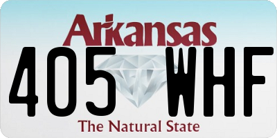 AR license plate 405WHF