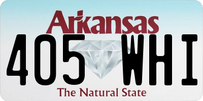AR license plate 405WHI