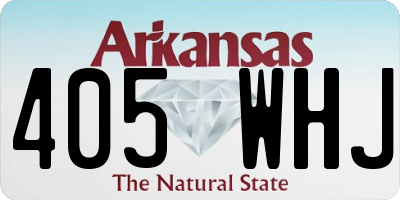 AR license plate 405WHJ