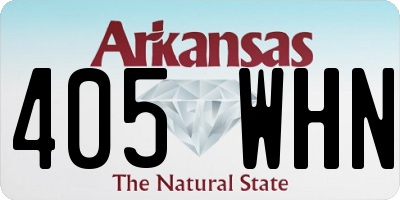 AR license plate 405WHN