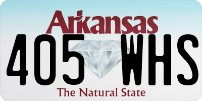 AR license plate 405WHS