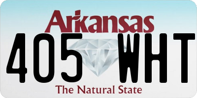AR license plate 405WHT