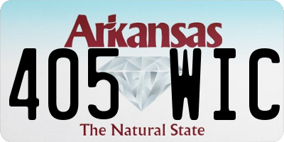 AR license plate 405WIC