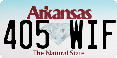 AR license plate 405WIF