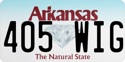 AR license plate 405WIG