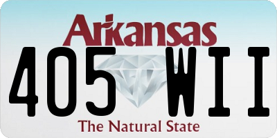 AR license plate 405WII