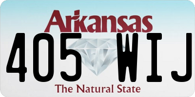 AR license plate 405WIJ